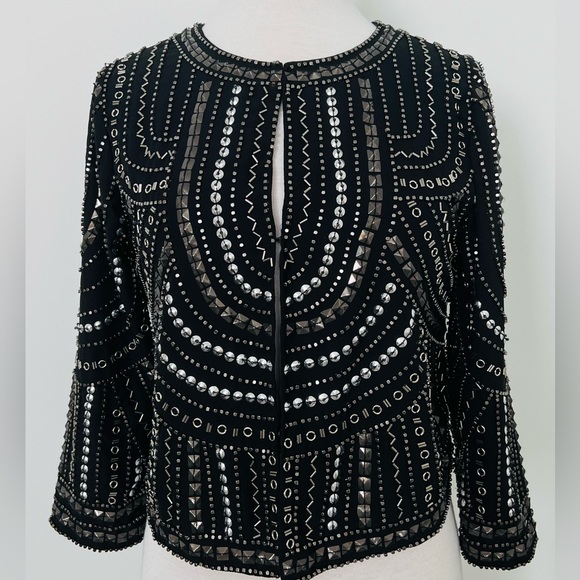Velvet by Graham & Spencer Other - Velvet by Graham and Spencer Studded/Sequined funky jacket, Black, Size XS.